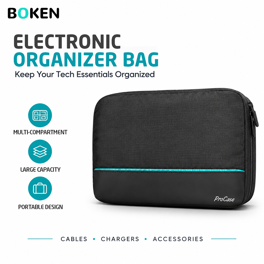 Tech Accessories Travel Organizer Pouch - Travel Tech Organizer Bag Electronics Accessories