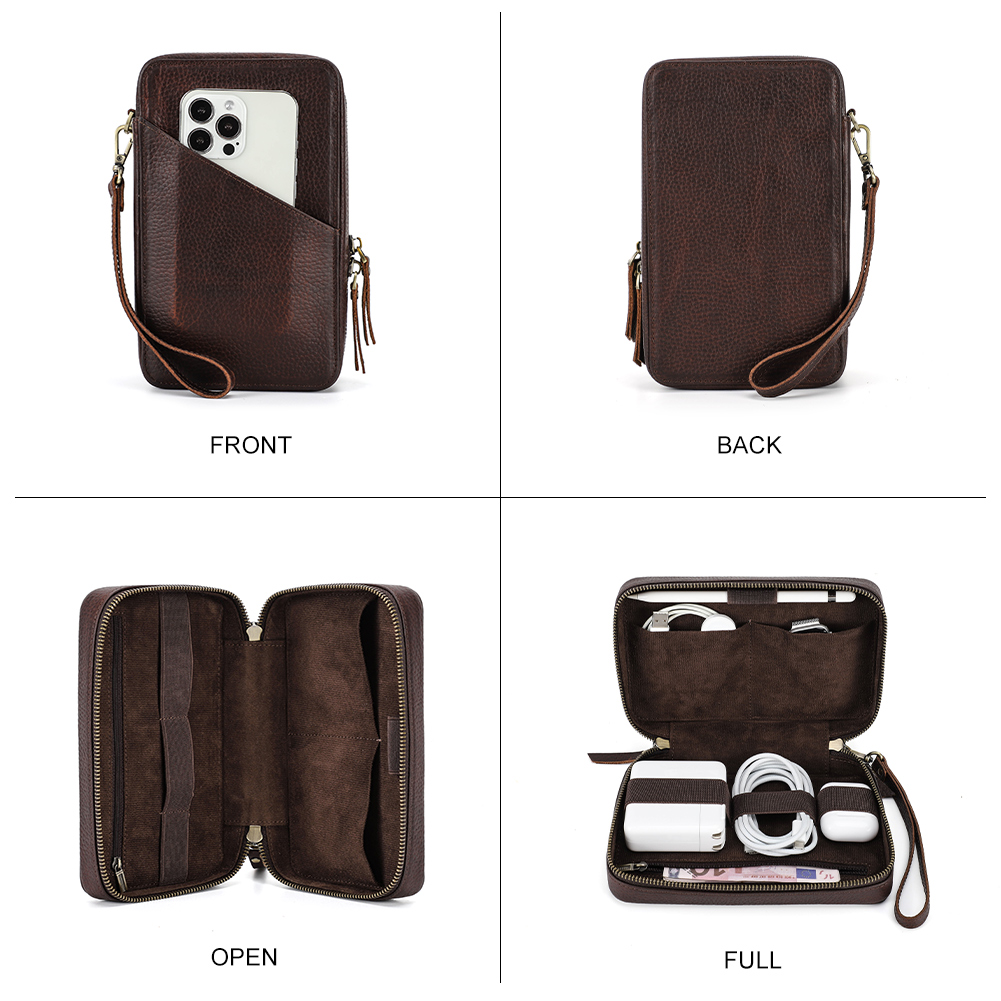 Genuine Leather Portable USB D - Tech Accessories Case review and price