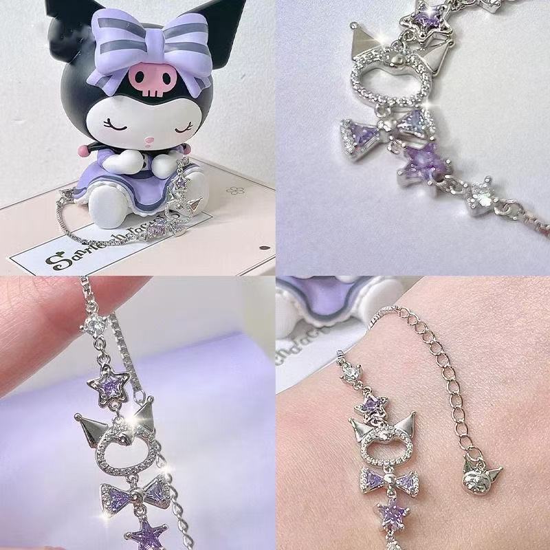 Kuromi Inspired Charm Bracelet - Kawaii Tech Accessories review and price