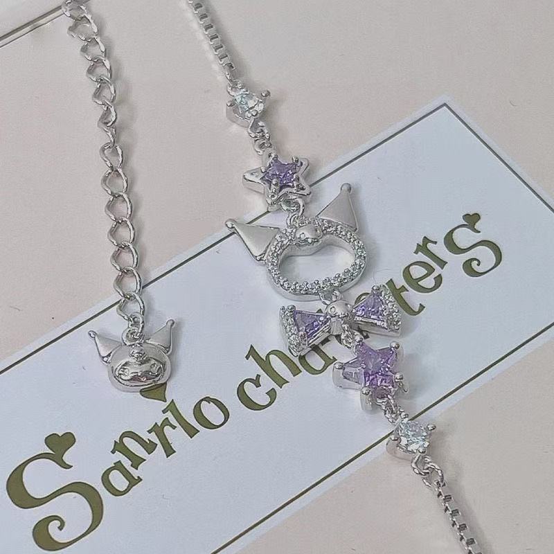 Kuromi Inspired Charm Bracelet - Kawaii Tech Accessories review and price