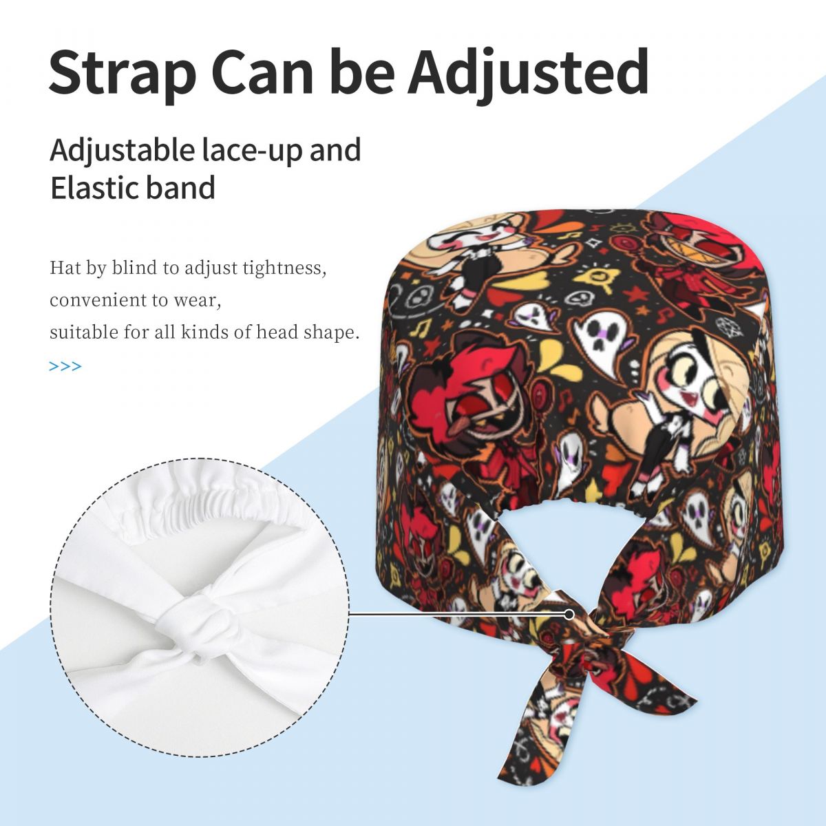 Work Scrub Cap Hazbin Hotels N - Kawaii Tech Accessories review and price