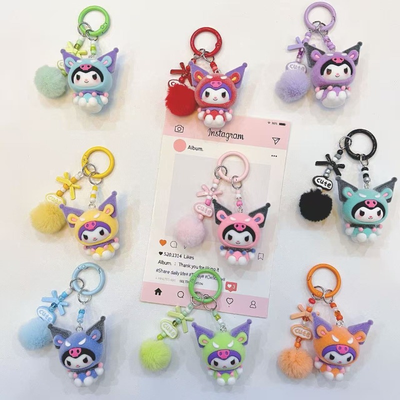 Fashion Kuromi Figure Resin Ke - Kawaii Tech Accessories review and price