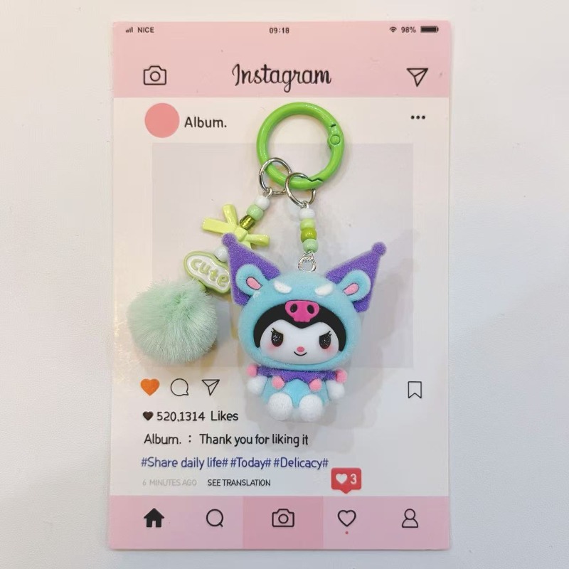 Fashion Kuromi Figure Resin Ke - Kawaii Tech Accessories review and price