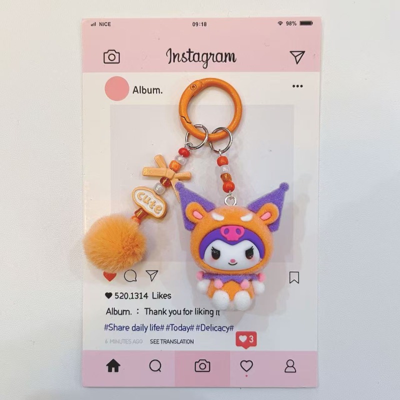 Fashion Kuromi Figure Resin Ke - Kawaii Tech Accessories review and price