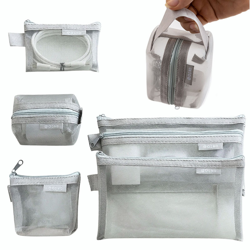 Gray Mesh Organizer Bags – for - Tech Accessories Case review and price