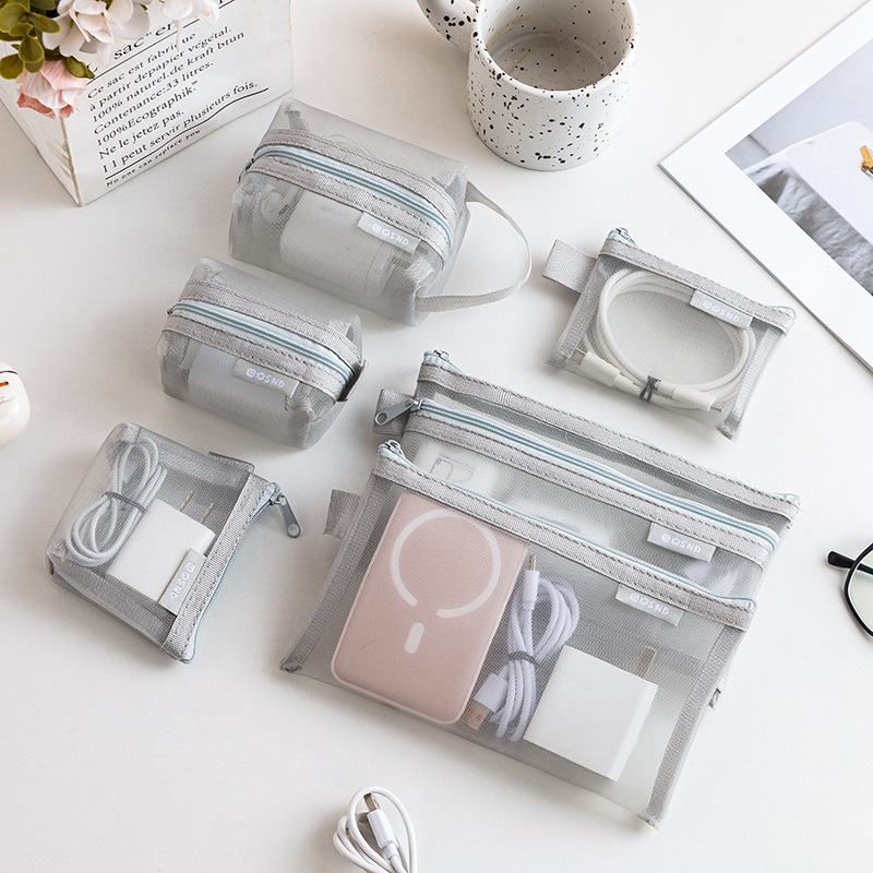 Gray Mesh Organizer Bags – for - Tech Accessories Case review and price